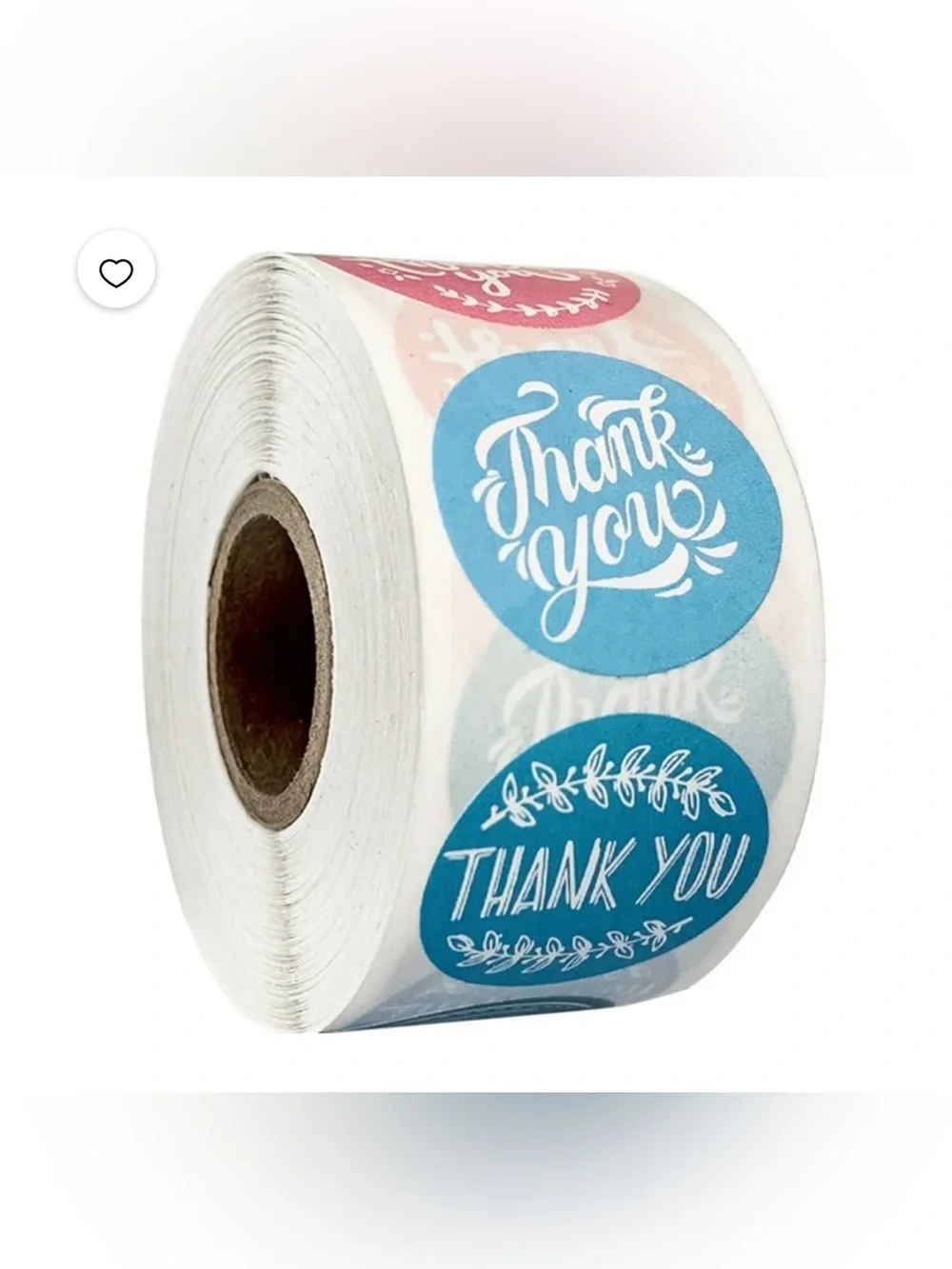Thank You Stickers Roll 1.5 Inch Assorted Small Business Packaging